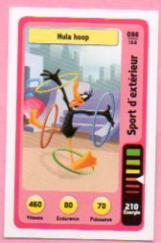 Carte Looney Tunes Auchan 2014 / N°096 Sports d’extérieur Hula Hoop