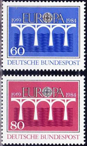 Allemagne RFA 1984 Europa - 25e anniversaire de la CEPT - Y&T 1042/3 **