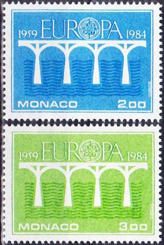 Monaco 1984 Europa - 25e anniversaire de la CEPT - Y&T 1418/9 **