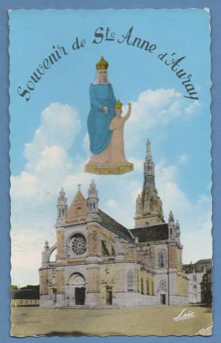 CPSM SAINTE ANNE D AURAY  affranchi 1565 scan verso