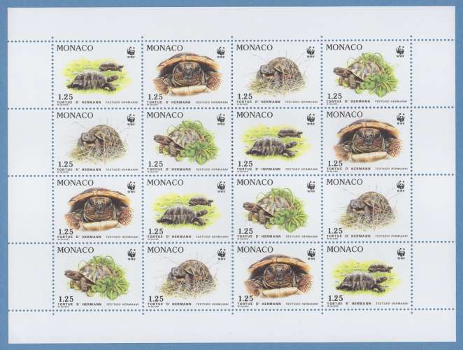 MONACO 1805 à 1808 ** EN FEUILLE TB Tortues