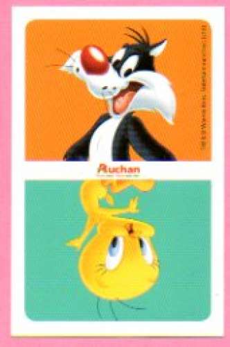 Carte Looney Tunes Auchan 2014 / N°098 Nutrition Pates