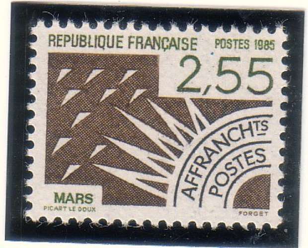 Année 1985 : Y. & T. N° 188 **  Mois de Mars