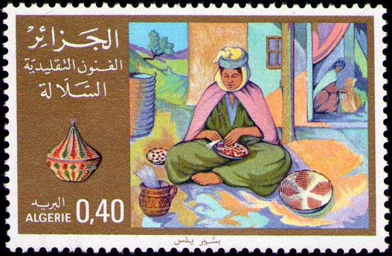Algérie - Y&T 0728 - La vannerie - Arts Traditionnels