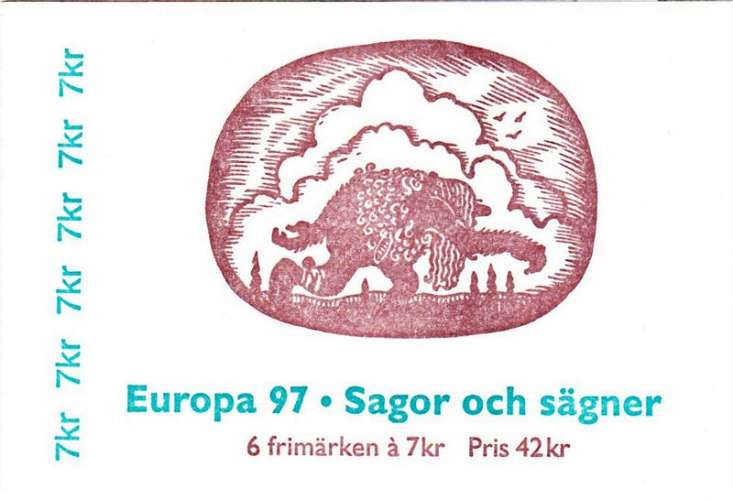Suède 1997 Europa - Contes et légendes (carnet) - Y&T C1983 **