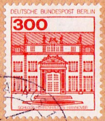Allemagne Berlin 1982 Château de Hanovre sur fragment