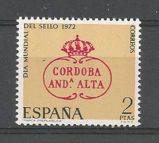 ESPAGNE - 1972 - Journée Mondiale du Timbre -  - Tp n° 1746 - Neuf **