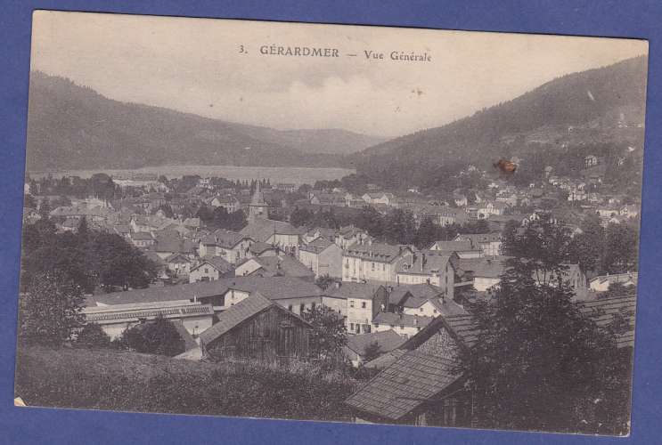 (88)  -GERARDMER -CPA- vue generale -  circulée en 1919