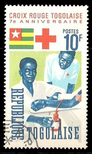 République Togolaise - n° 486 Y&T obl - Croix rouge Togolaise - année 1966