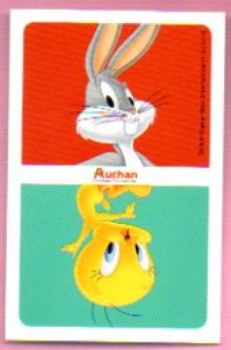 Carte Looney Tunes Auchan 2014 / N°102 Nutrition Viande