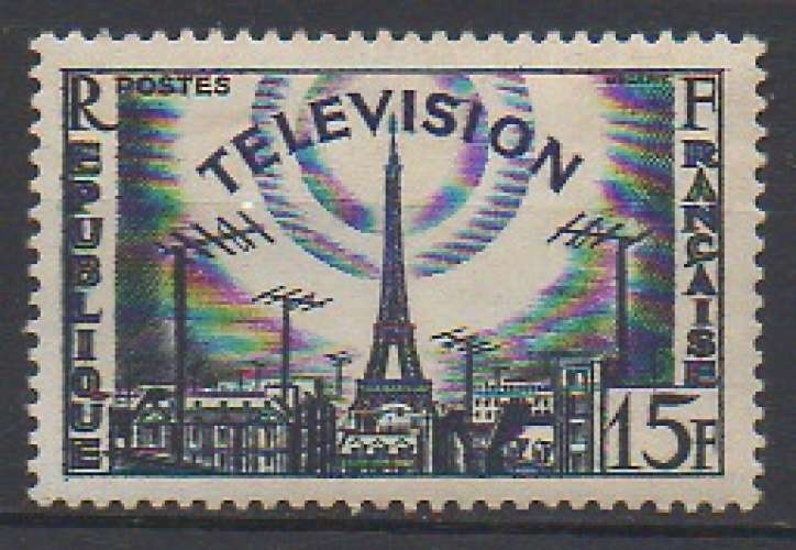 FRANCE 1955 - Y & T : 1022 (N**) - Télévision