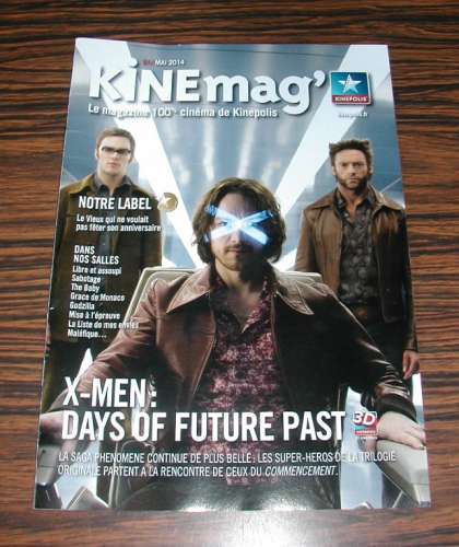 Magasine Magazine Cinéma KINEMAG Programmation mai 2014 N° 61 X-MEN