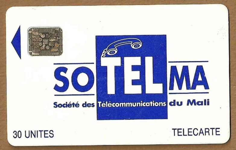 Télécarte - Phonecard - Mali - SoTelMa - 30 unités - Puce Schlumberger SC5 .