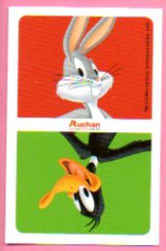 Carte Looney Tunes Auchan 2014 / N°090 Sports d’extérieur Parcours