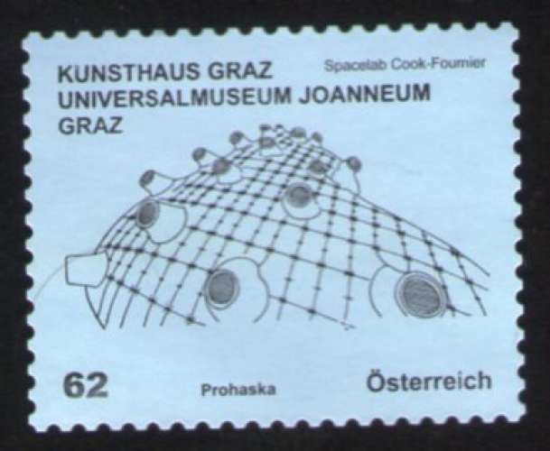 AUTRICHE 2012 Stamp Architecture Kunsthaus Graz Universalmuseum Joanneum WNS AT009.12