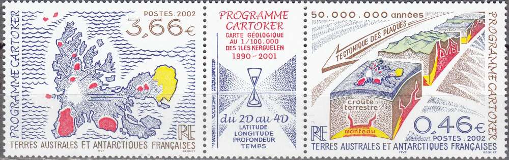 TAAF 2002 Michel 496 - 497 Neuf ** Cote (2005) 16.20 Euro Programme Cartoker