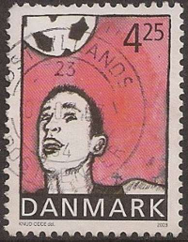 DANEMARK 2003 : yt 1334 Oblitéré/Used # Jeunesse Sport Football