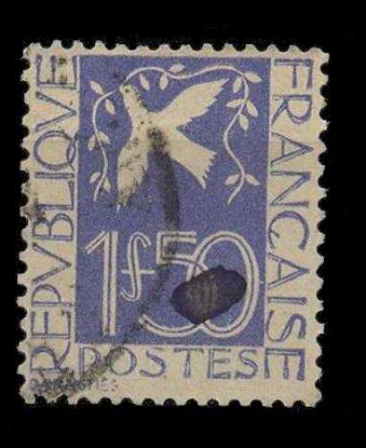 France oblitéré Yvert N°294 Colombe de la paix 1934
