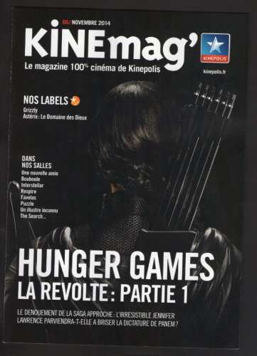 Magasine Magazine Cinéma KINEMAG Programmation Novembre 2014 N° 66 Hunger Games