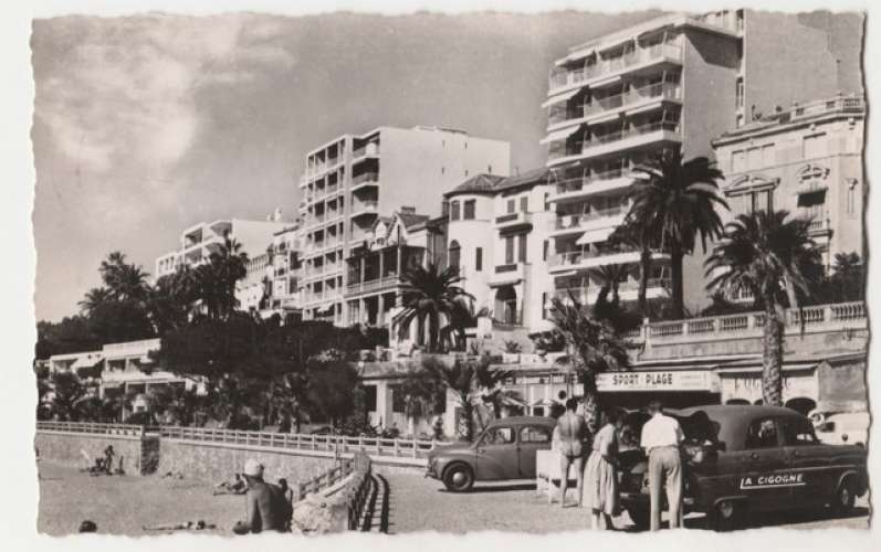 cpsm 06 Cannes Plage du Midi Brd Jean Hibert 4cv