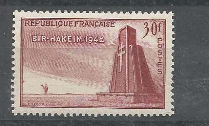 France - 1952 - Victoire de Bir Hakeim - Tp n° 925 - Charniérés