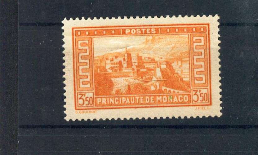 Monaco 131  1937 neuf avec trace de charnière * TB  MH cote 60