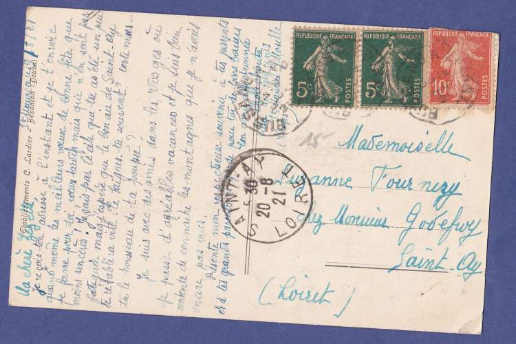 (88)-CPSM - SAINT MAURICE sur MOSELLE-   circulee en 1921