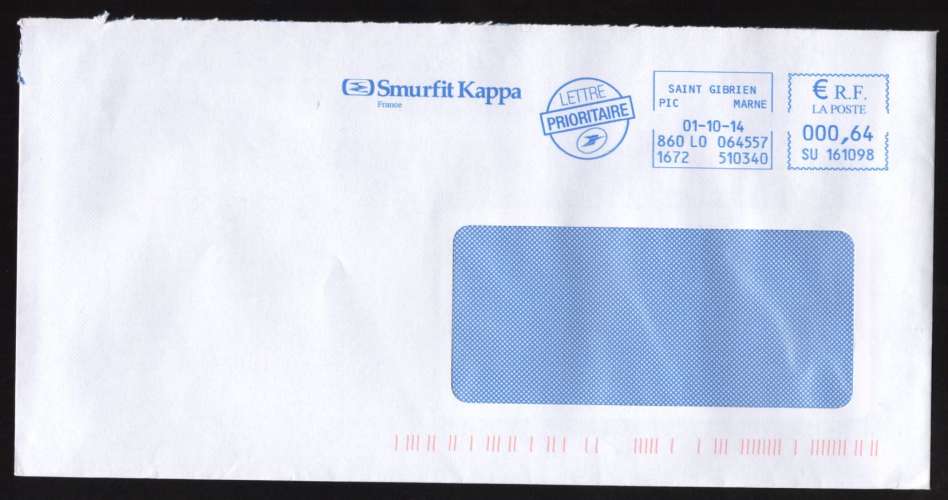 France EMA Empreinte Postmark Cartonnages Smurfit Kappa