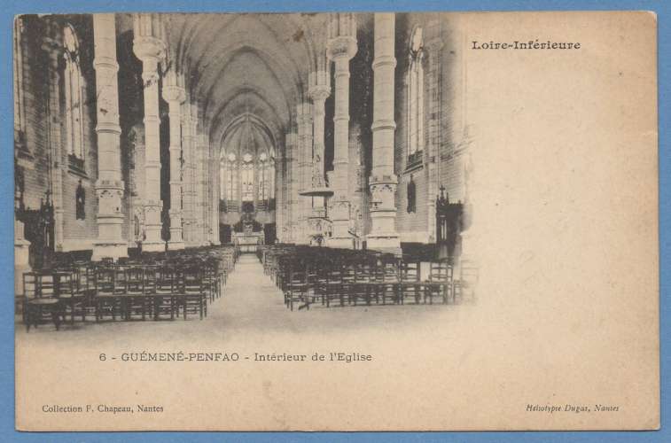 CPA GUEMENE PENFAO dos 1900 écrite  