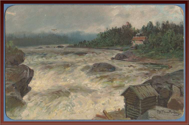 CPA d'ap peinture  dos 1900 non écrite