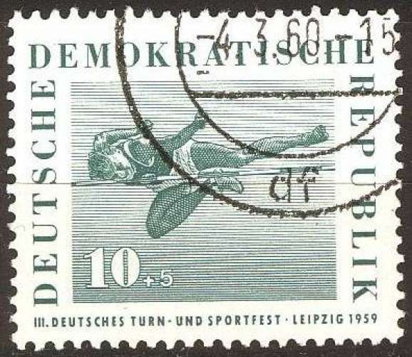 5375 - Y&T n° 422 - oblitéré - 3ème festival sportif à Leipzig - 1959 - Allemagne