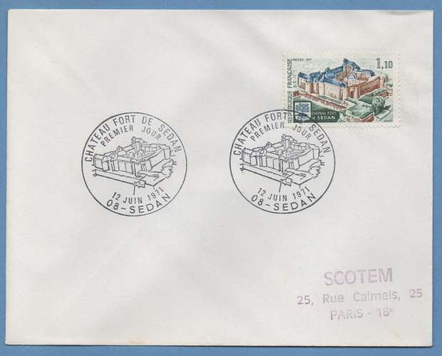 FDC SEDAN 1971 ARDENNES CHATEAU FORT
