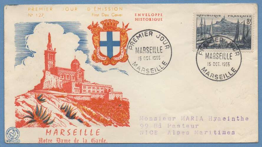 FDC MARSEILLE 1955 BOUCHES DU RHONE