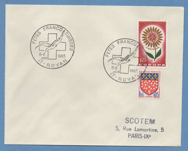 BT FETES FRANCO SUISSES ROYAN 1965 CHARENTE MARITIME / EUROPA ..
