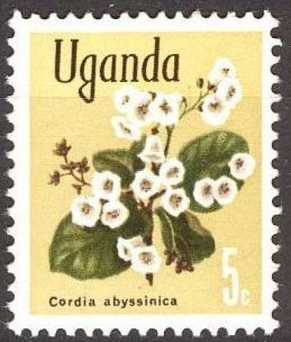 5746 - Y&T n° 82 - Oblitéré - Fleur - Cordia Abyssinica - 1969 - Ouganda