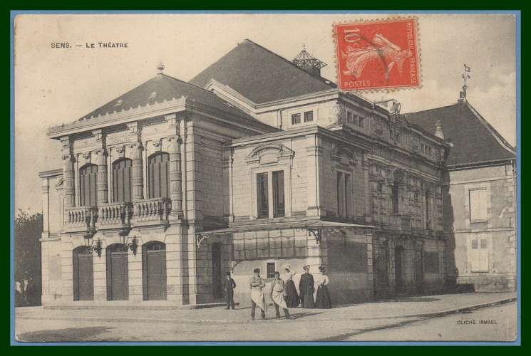 CPA SENS LE THEATRE voy  TB