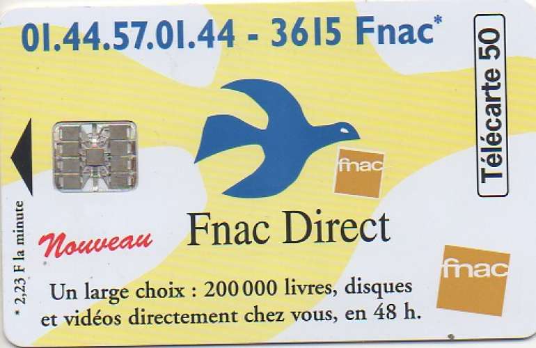 TÉLÉCARTE - FNAC DIRECT - 50 UNITÉS