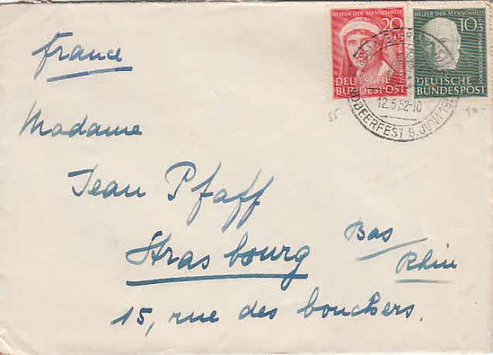 RFA 1951  Y&T  30 + 31 sur lettre