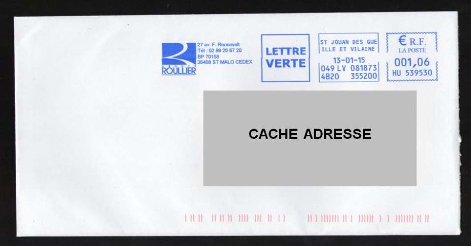 France EMA Empreinte Postmark Groupe Roullier Engrais 35408 Saint Malo