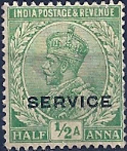 Inde - service - 1912 - Y&T 55* - MH