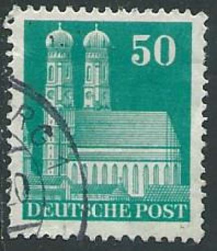 Allemagne - Bizone - Y&T 0060A (o) - Eglise  de Munich -