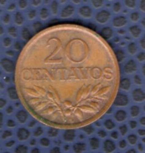 Portugal 1974 Pièce de Monnaie Coin 20 centavos