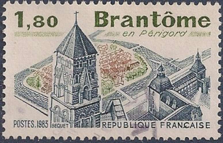 FRANCE 1983 : yt 2253 Oblitéré/Used # Brantôme en Périgord