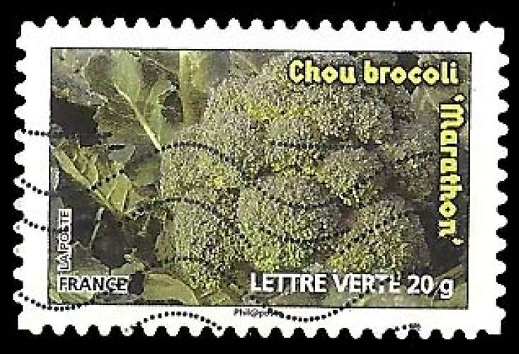 France - autoadhésif AA 743 (o) - chou brocoli - année 2012