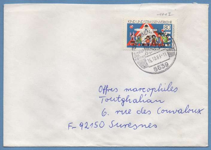 Allemagne F. N° 1013 / L > France  sécurité enfant