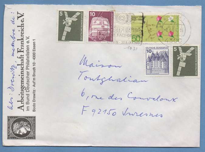 Allemagne F. N° 1031 + divers / L > France  Botaniste ...