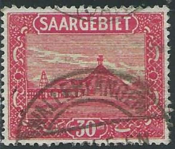 Sarre - Y&T 092 (o) - Crassier des aciéries de Volklingen -