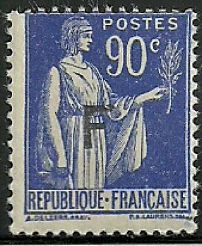 France 1939 - Franchise militaire - 10 neuf ** - N° 368 surchargé F .