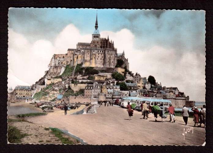 France Cpsm Le Mont-St-Michel - la digue