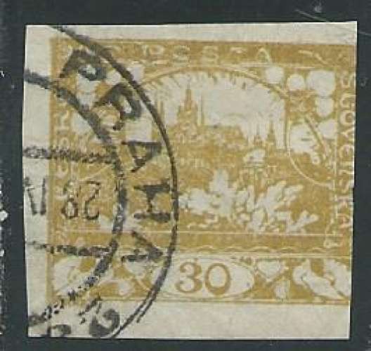 Tchécoslovaquie - Y&T 0012 (o) - Château de Prague -